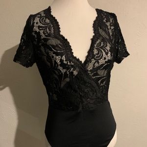 Black Lace Bodysuit